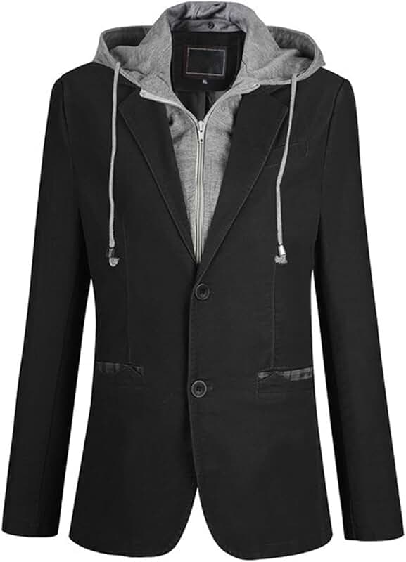 hooded blazer
