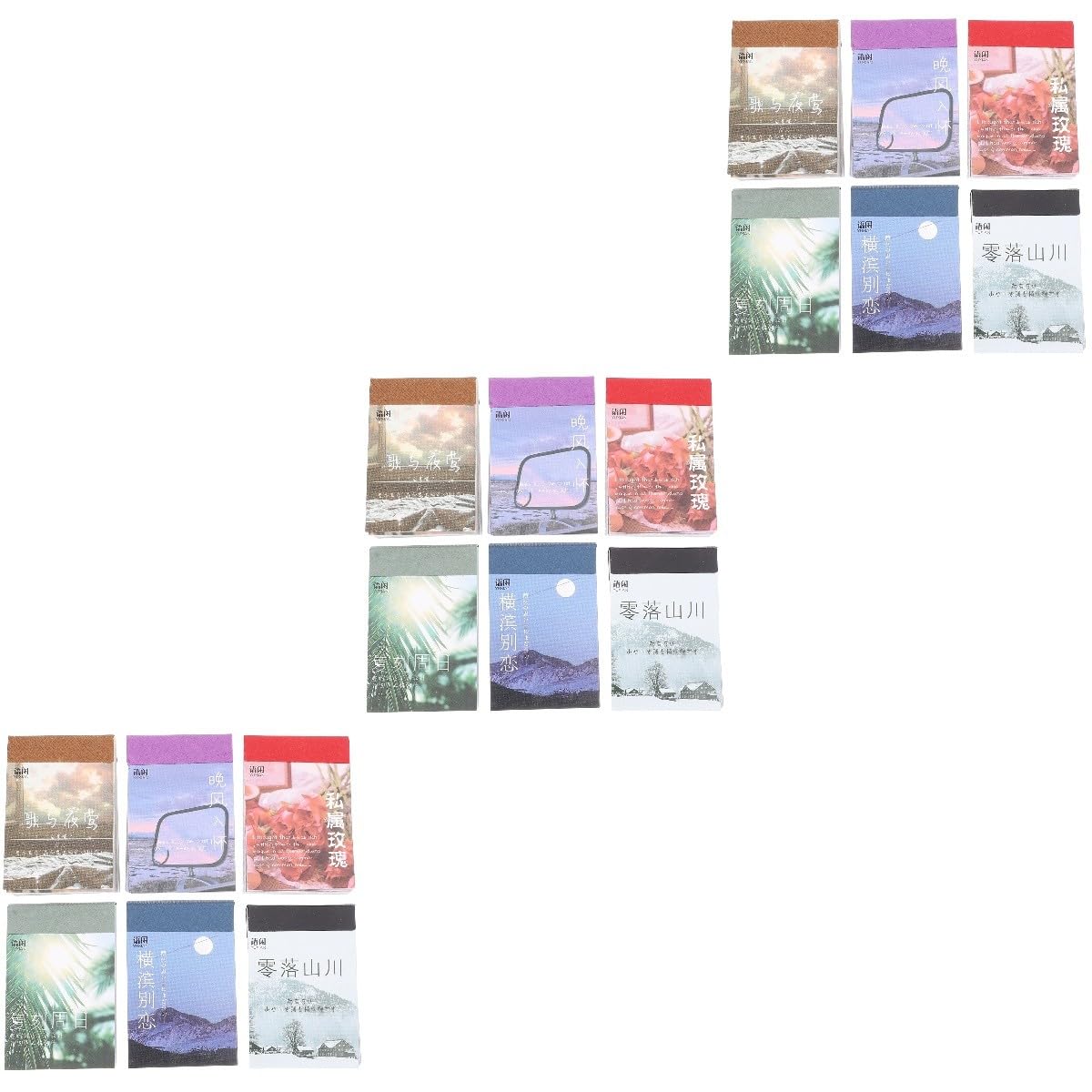 STOBOK 18sets Adesivi Decorativi Per Scrapbook e Diario Stickers Fai Da Te Per Decorare Biglietti Album e Taccuini Facili Da Applicare Design Eleganti Per Esperienza Unica