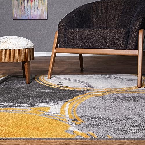 Tapete Rugshop Evora Modern Amarillo 7'10" x 10' miniatura 3
