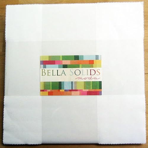 Miniatura 1 de Bella Solids - Pastel de capa blanca 42 cuadrados de 10 pulgadas Moda Fabrics 9900LC 98