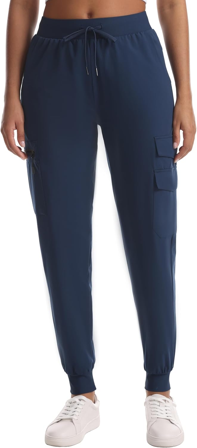 Quick Dry Women's Cargo Pants with Pockets Lightweight Hiking Joggers for Workout Athletic Casual Outdoor Camping