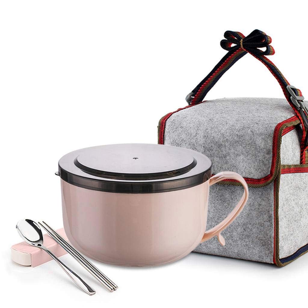 Bol à soupe en inox 800 ml style japonais avec poignée pour nouilles