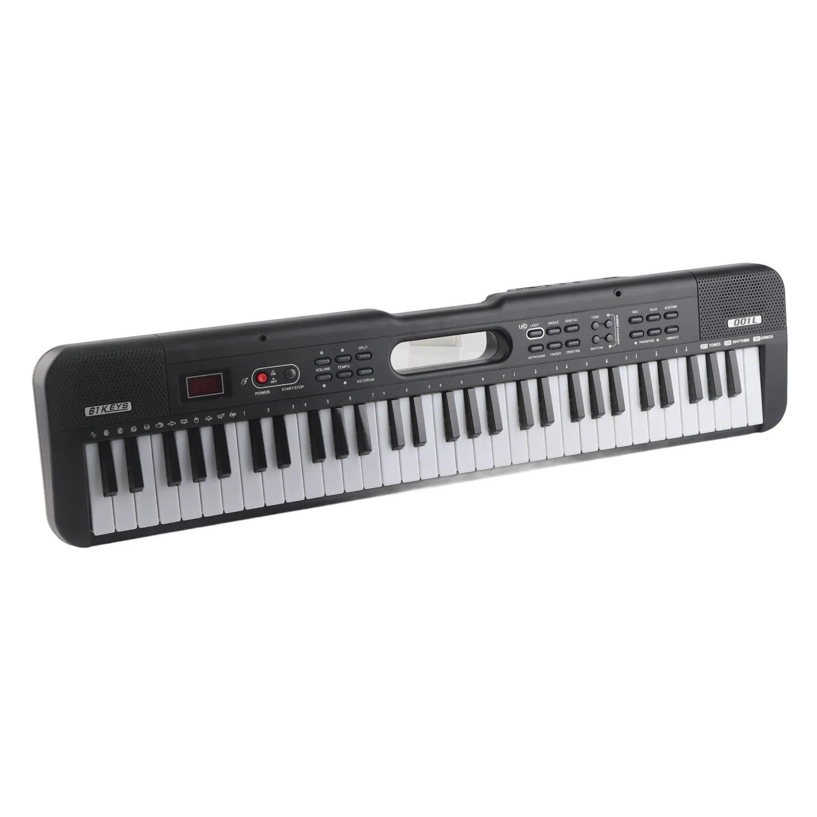 Przenośne Pianino Elektroniczne Dla Początkujących Dorosłych Z 61 Klawiszami Wielofunkcyjny Instrument Muzyczny