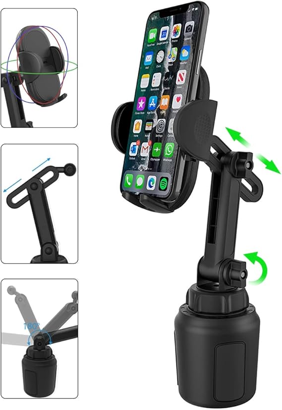 Warblers® Cup Holder Phone Mount Adjustable Phone Cup