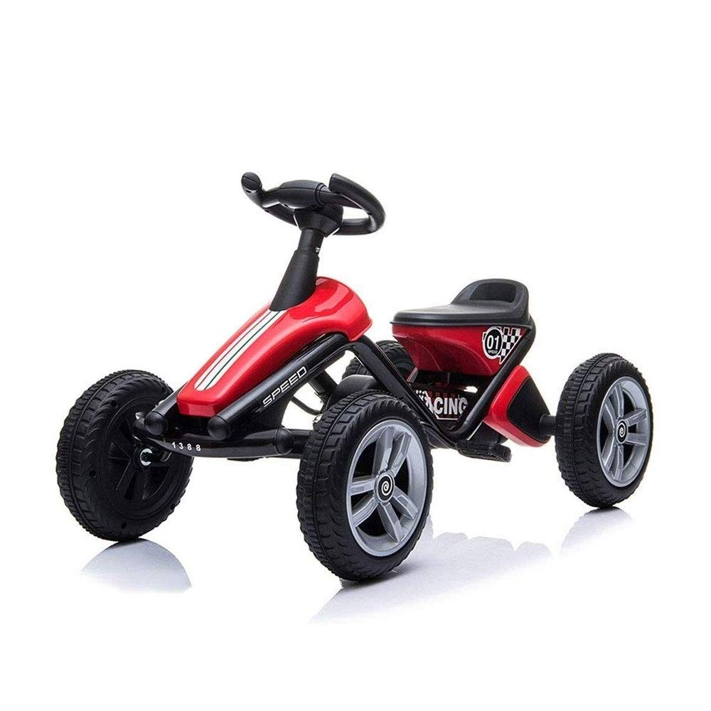 Model Car Creative Children's Pedal Go-kart, Four-wheel Pedal Children's Go-kart, Sports Educational Fitness Toy Stroller, Bicycle Rotation System Children's Kart, Training Children To Ride Toy Cars E
