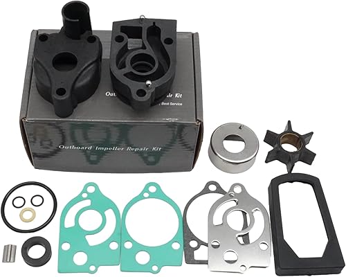 Miniatura 2 de 77177A3 Kit de impulsor de bomba de agua con impulsor 20268 compatible con motores fueraborda Mercury y Mariner de 2 ciclos 30-70 HP 46-77177A3