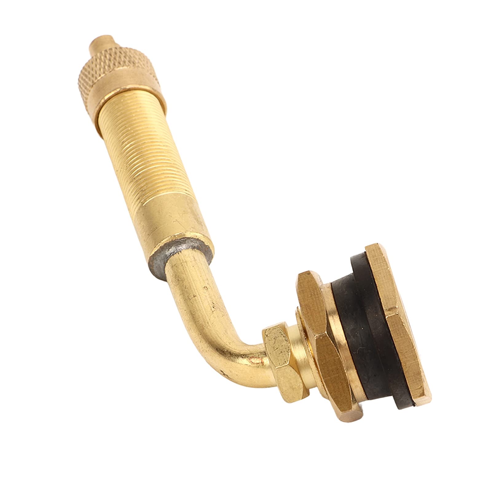 Tissting 10 Uds. Vástago de Válvula de Neumático para Movimiento de Tierras, Cobre 60mm A 80mm,Gran Diámetro A Prueba de Fugas, 45º para Cargadores Grandes, Excavadoras