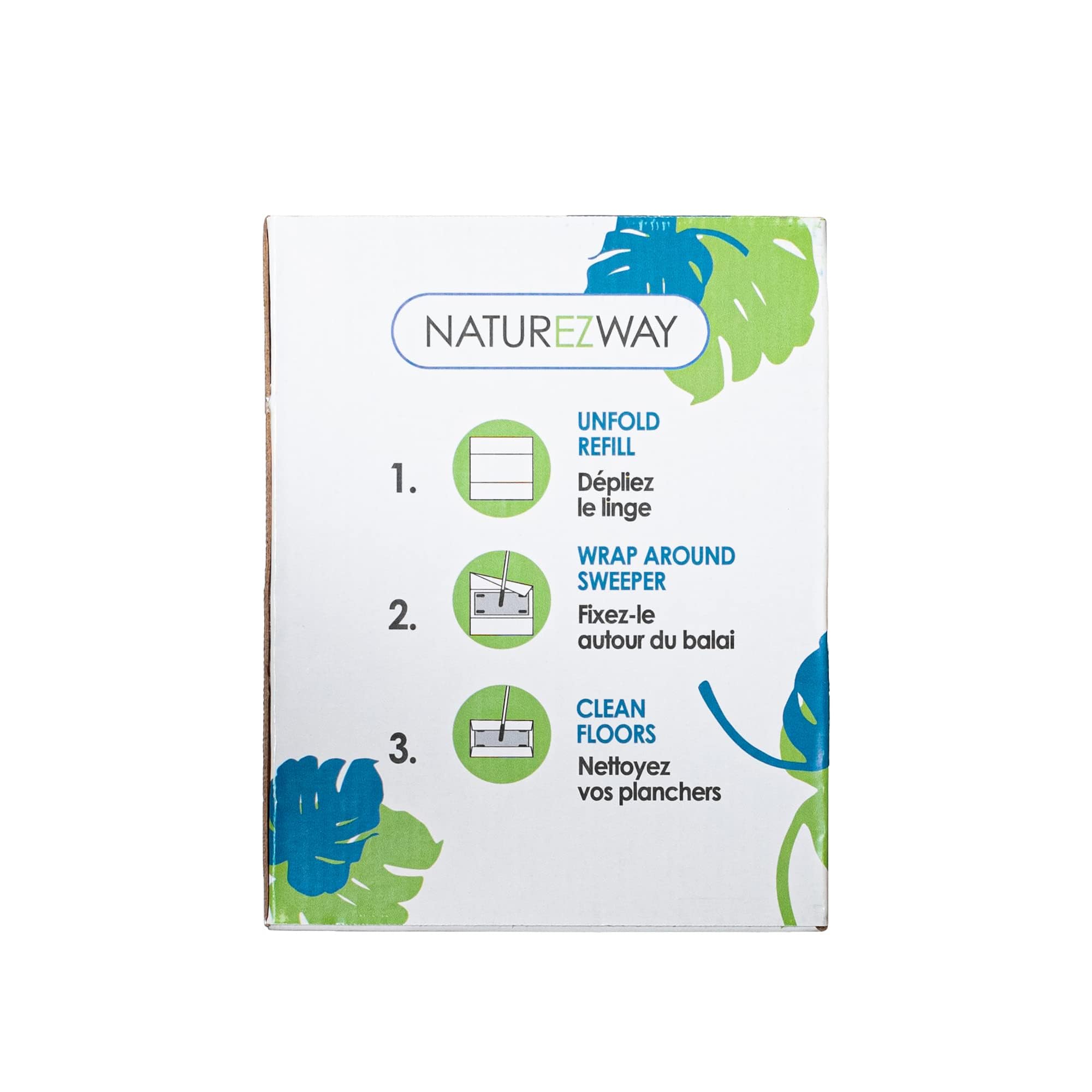 NatureZway - Wipes bagnati o asciutti del Pavimento Fatti con Rayon da bambù - 20Wipe(s)