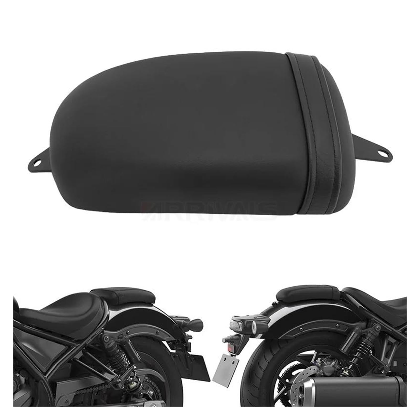 Cuscino Del Sedile Del Passeggero Posteriore Per Moto Nero | Sella Moto Comfort Per Rebel 1100 CMX1100 2021-2023 La Durata Della Vita Più Lunga Migliora Il Comfort