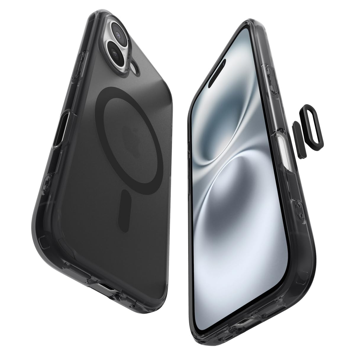Spigen Cover per iPhone 16, Ultra Hybrid T MagFit [Copertura abilitata per il Controllo fotocamera], Compatibile con MagSafe - Frost Black