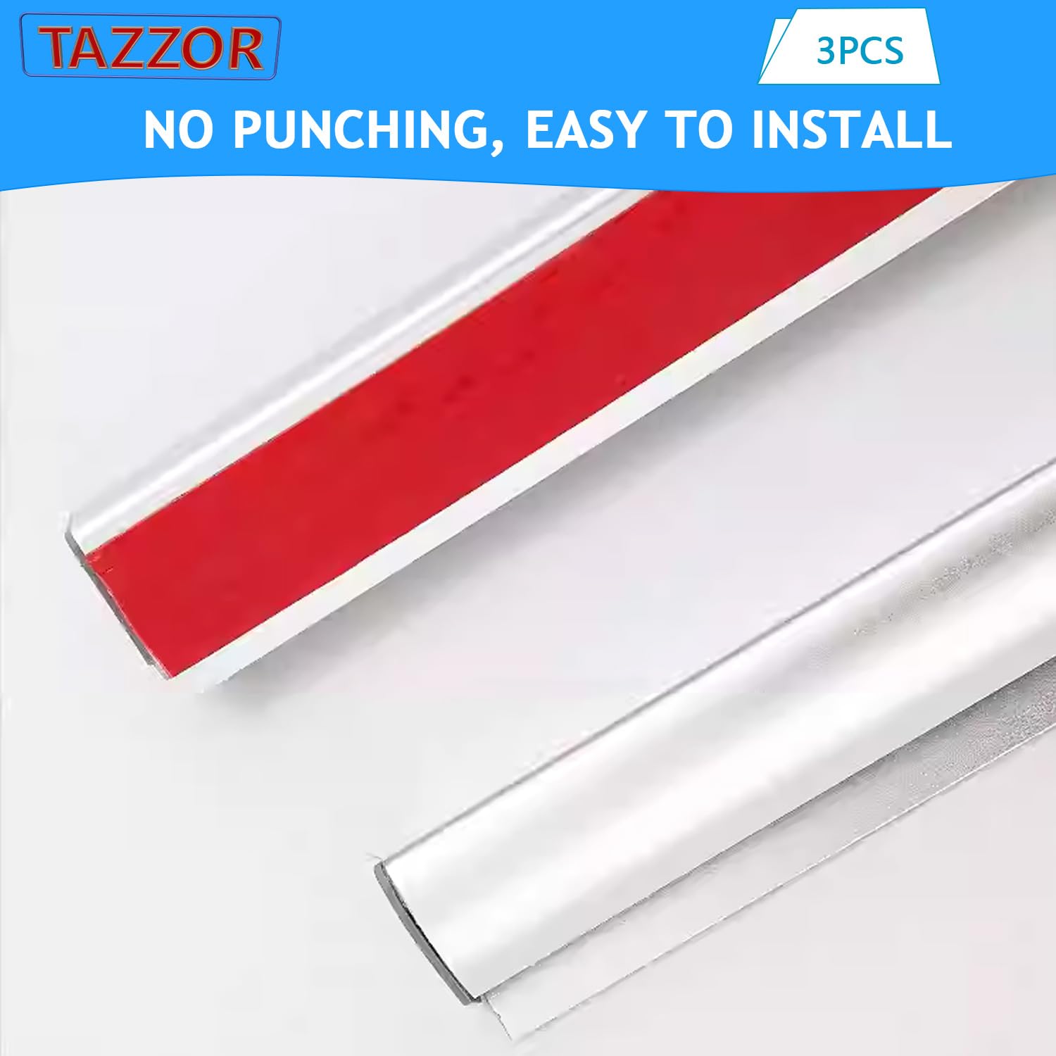 3 supporti per bonus da 40 cm, autoadesivi, per gastronomia, 2 pezzi, con punte e base in metallo, per cucina, hotel, bar, ufficio, biglietti
