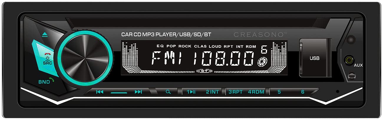 CD Radio Auto: MP3-Autoradio, CD, Bluetooth, Freisprechfunktion, USB, SD, 4x45W (Autoradio mit Player, Player Auto, 1 DIN)
