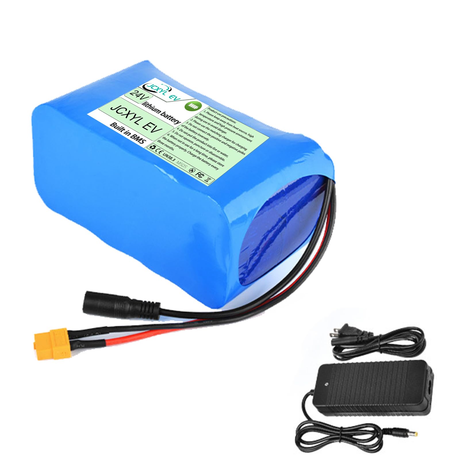 Amazon | JCXYL EV DC 24V 6000mAh/12000mAh/18000mAh/24000mAh