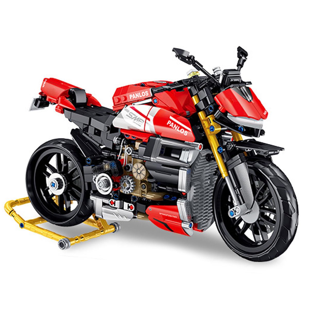 Technik Moto pour Streetfighter V4 SP 981 Pièces Kit de Construction Technique Course Moto Kit de Construction MOC Blocs de Serrage Super Moto Modèle pour Ados et Adultes