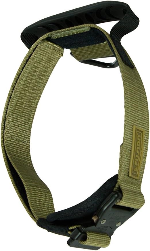Fusion Pets Trekker Adjustable Military Tactical Police K9 Ergonomic Dog Collar Hunting Guard Canine Large Coyote Brown,TK-102-CYB-L