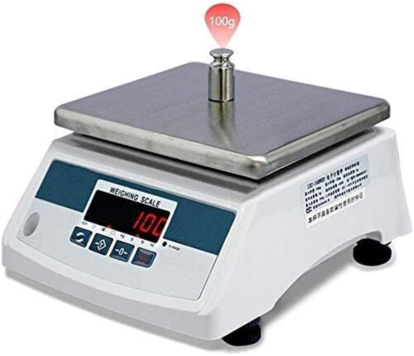 MYUYEE Electronic Scales 360° Scale High Precision Industrial Digital Weighing With Led Tare Zero Function (30Kg/5G)