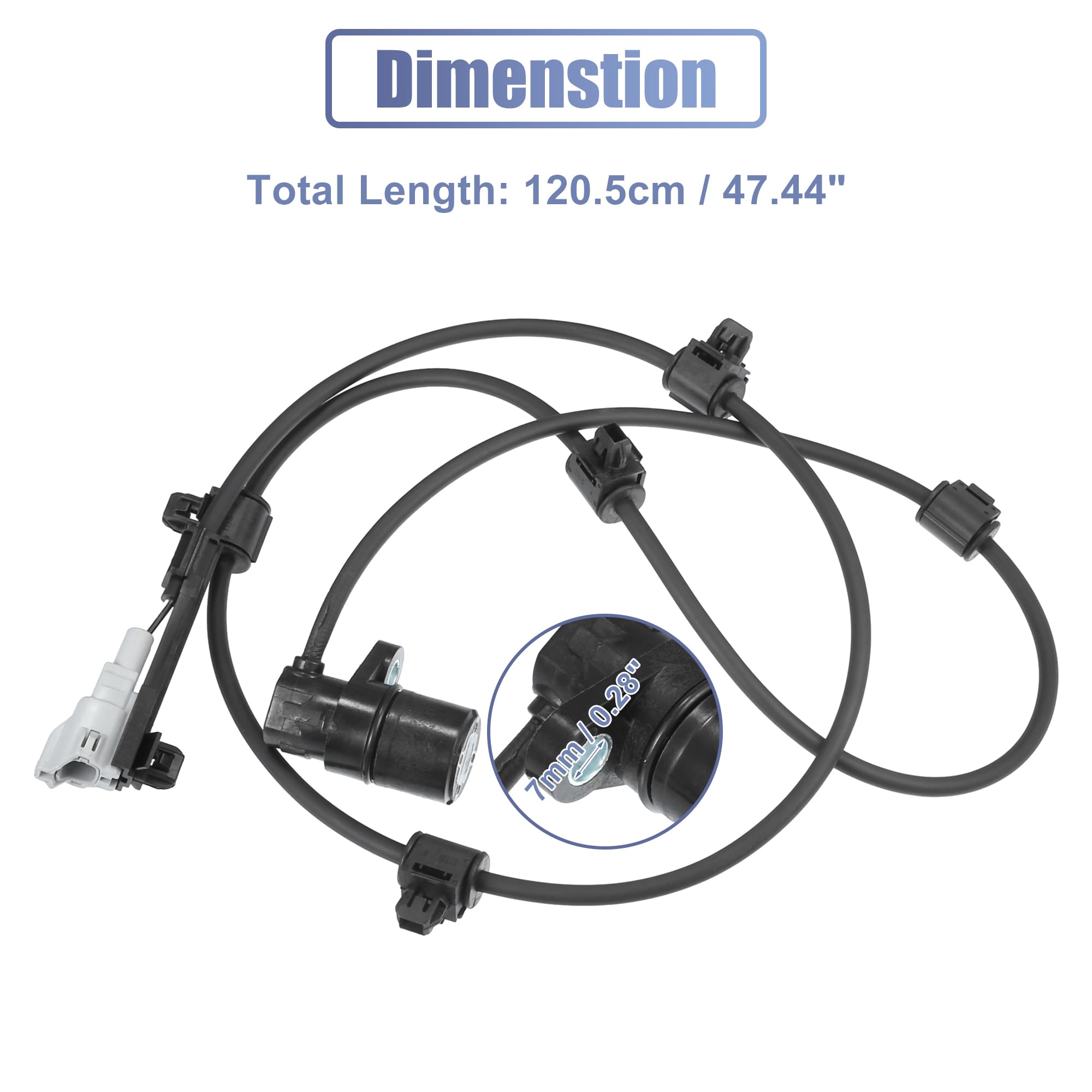 Amazon.com: uxcell Rear Left ABS Wheel Speed Sensor No.89546