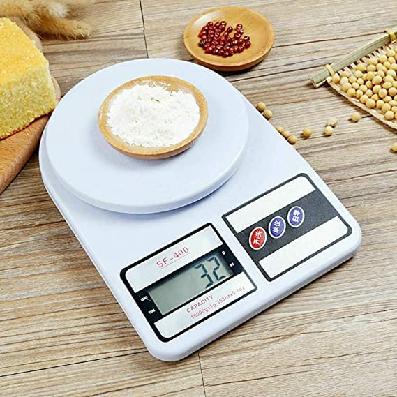 Mutfak Tartısı, Elektronik Hassas Mutfak Terazisi, Tartısı, Dijital Mutfak Tartısı, Mutfak Terazisi, 10 kg 1 gr Hassasiyet, Dara Özelliği [Enerji Sınıfı A++