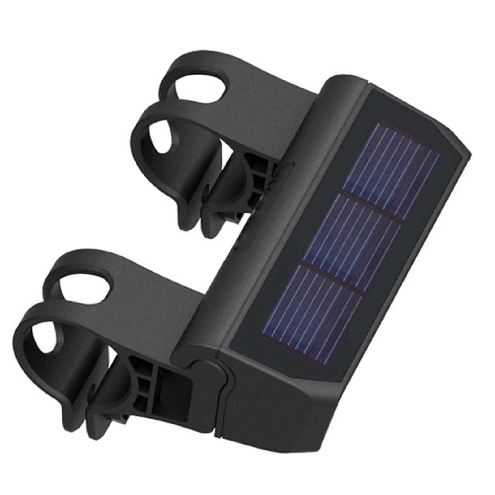 Bike Headlight Solar Powered Bike Front Light LED Headlight Flashing Light for Bicycle Cycling Safety Warning Lamp