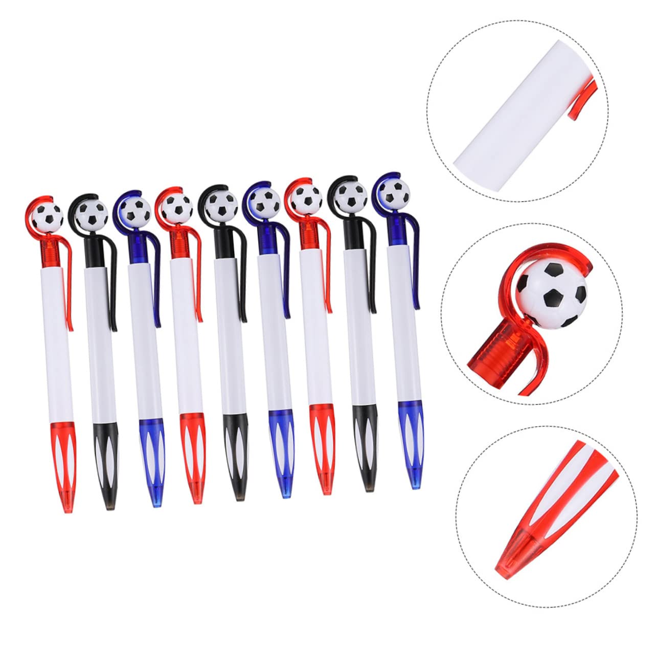4 Set Penna A Sfera Sport Portapenne Da Calcio Gioco Poster Calcio Per Squadra Favore Del Calcio Borse Per Bomboniere Da Calcio Palla Penna Retrattile Plastica 9 Pezzi * 4