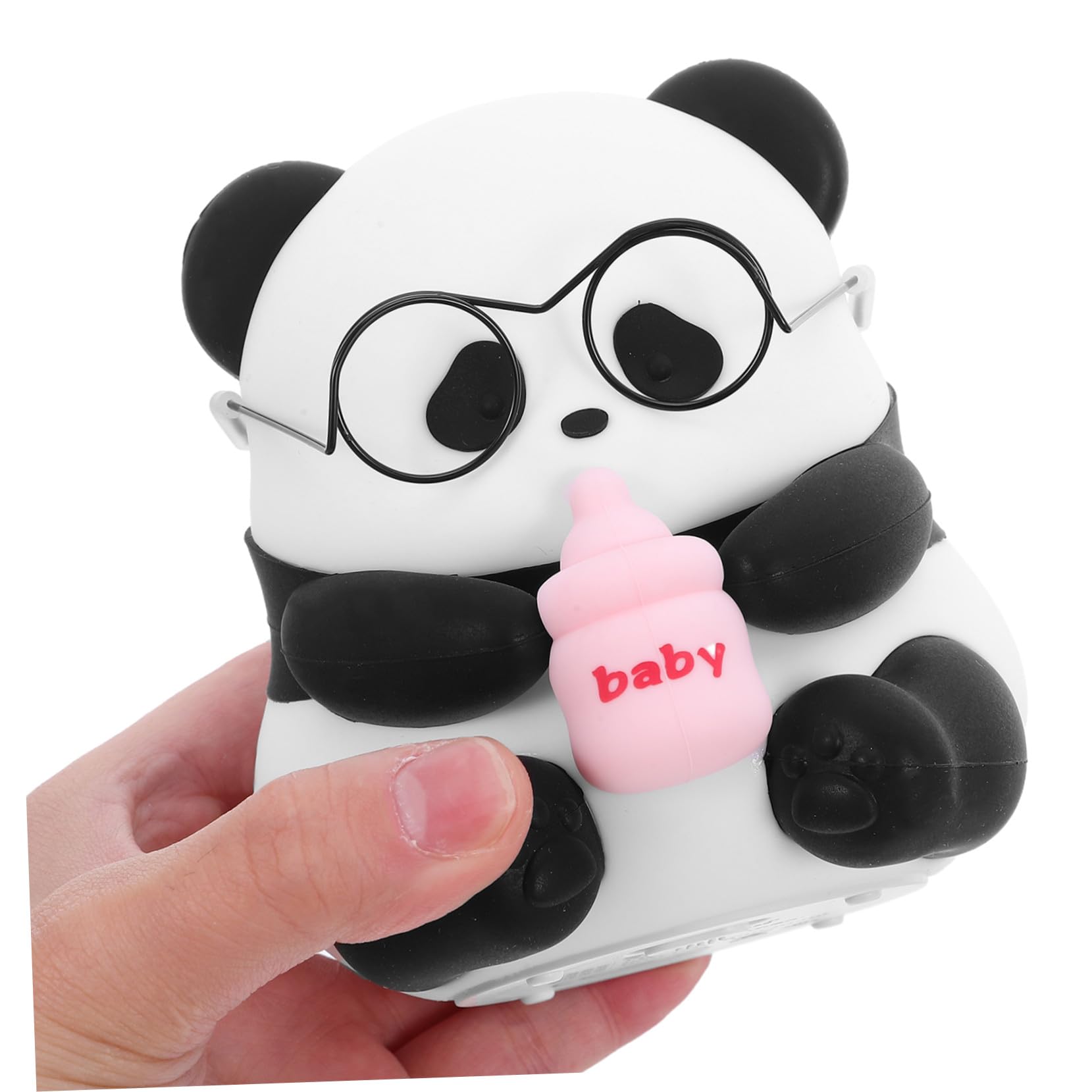 Toddmomy Lámpara Infantil Panda Silicona Recargable LED Regulable para Dormitorio Lámpara de Mesa Portátil Energéticamente para Habitación Niña