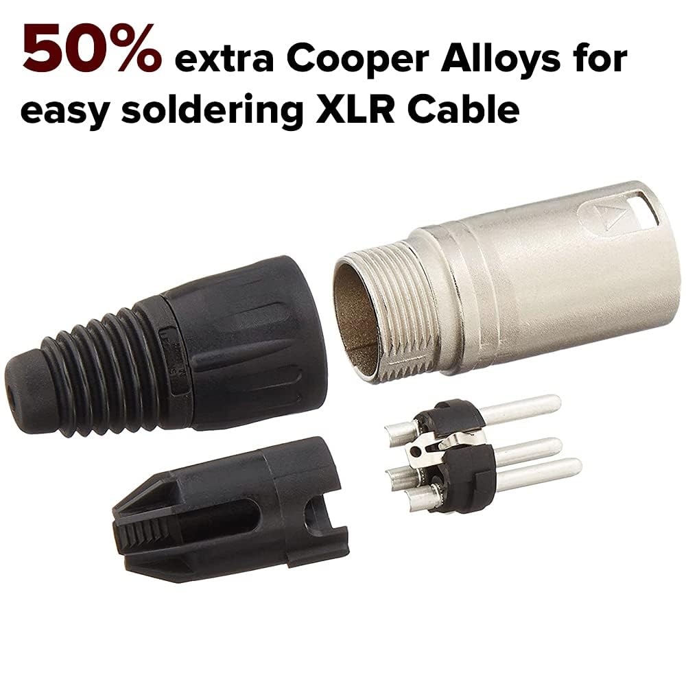 Kadence KFM3M Jamming Series 3m XLR Mic Cable | 3-Pin Male to Female Balanced Audio Cable | Low-Noise OFC Core | Reinforced Connectors | Black 1
