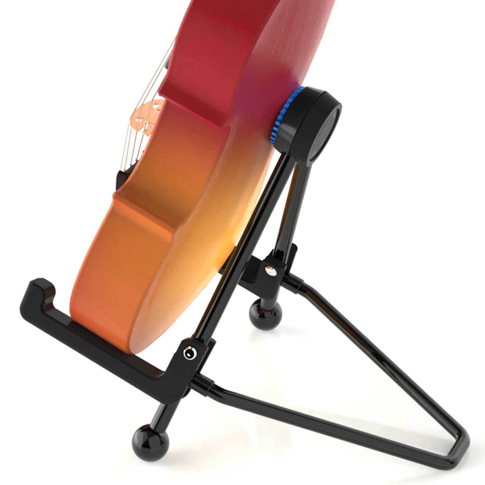 Supporto per chitarra pieghevole portatile Ukulele acustico per musicisti Supporto sicuro per strumenti Studente Musicista Violino portatile