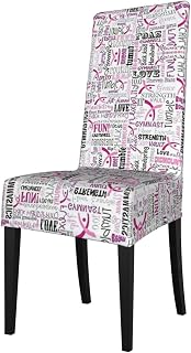 YUBVCF Fundas elásticas para sillas de comedor, color rosa, para el hogar, cocina, hotel, ceremonia