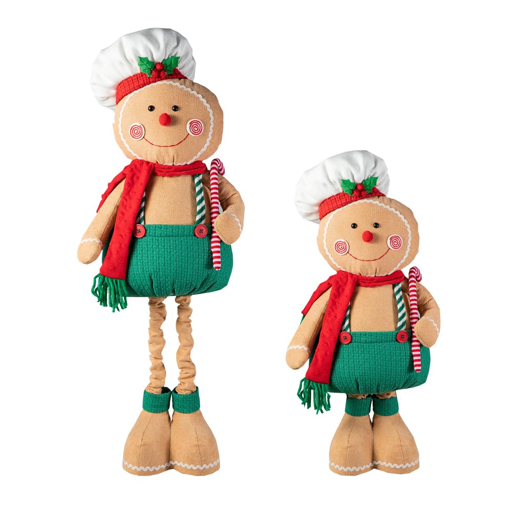 Amazon.com: Glitzhome Handmade Christmas Fabric Gingerbreadman