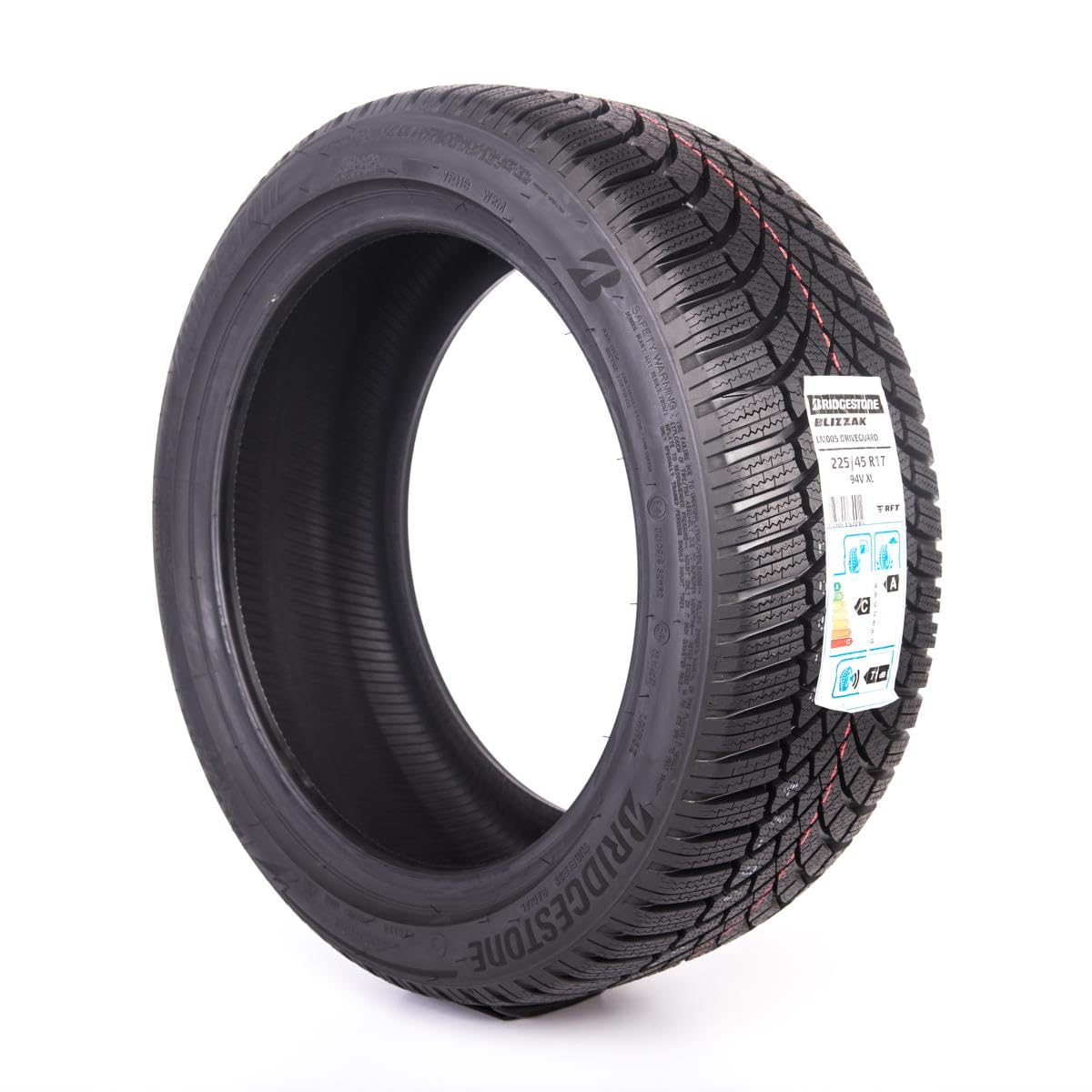 Bridgestone BLIZZAK LM005 DRIVEGUARD - 225/45 R17 94V XL - C/A/71 - pneumatico invernale con tecnologia DriveGuard Run-Flat (per auto e SUV/4x4)