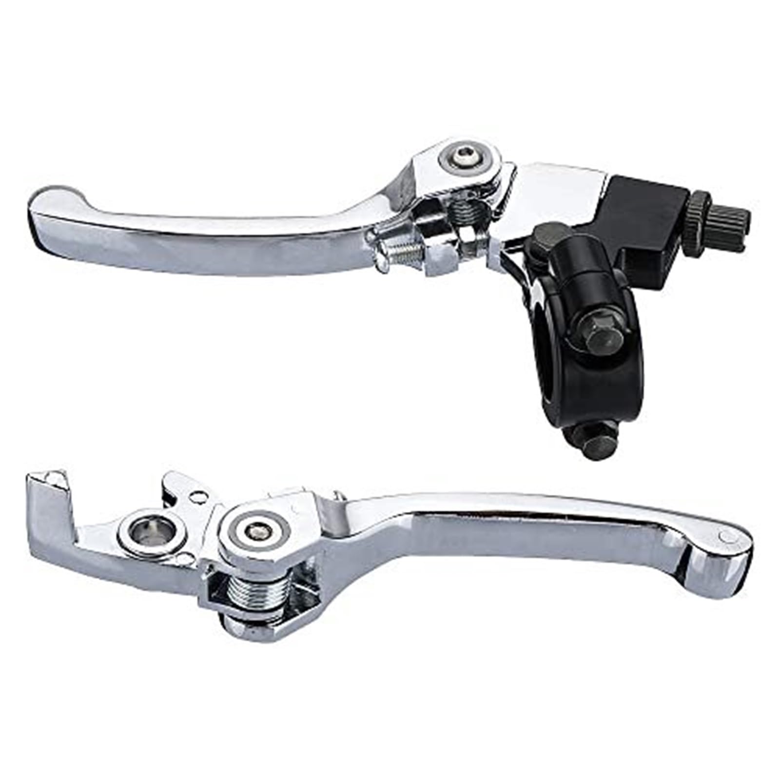 FLBZBLKASL Motorcycle Short Brake Clutch Levers 1 Pair 7/8inch 22mm Handlebar Clutch Brake Folding Snap Lever for 125cc 140cc Pit Dirt Bike