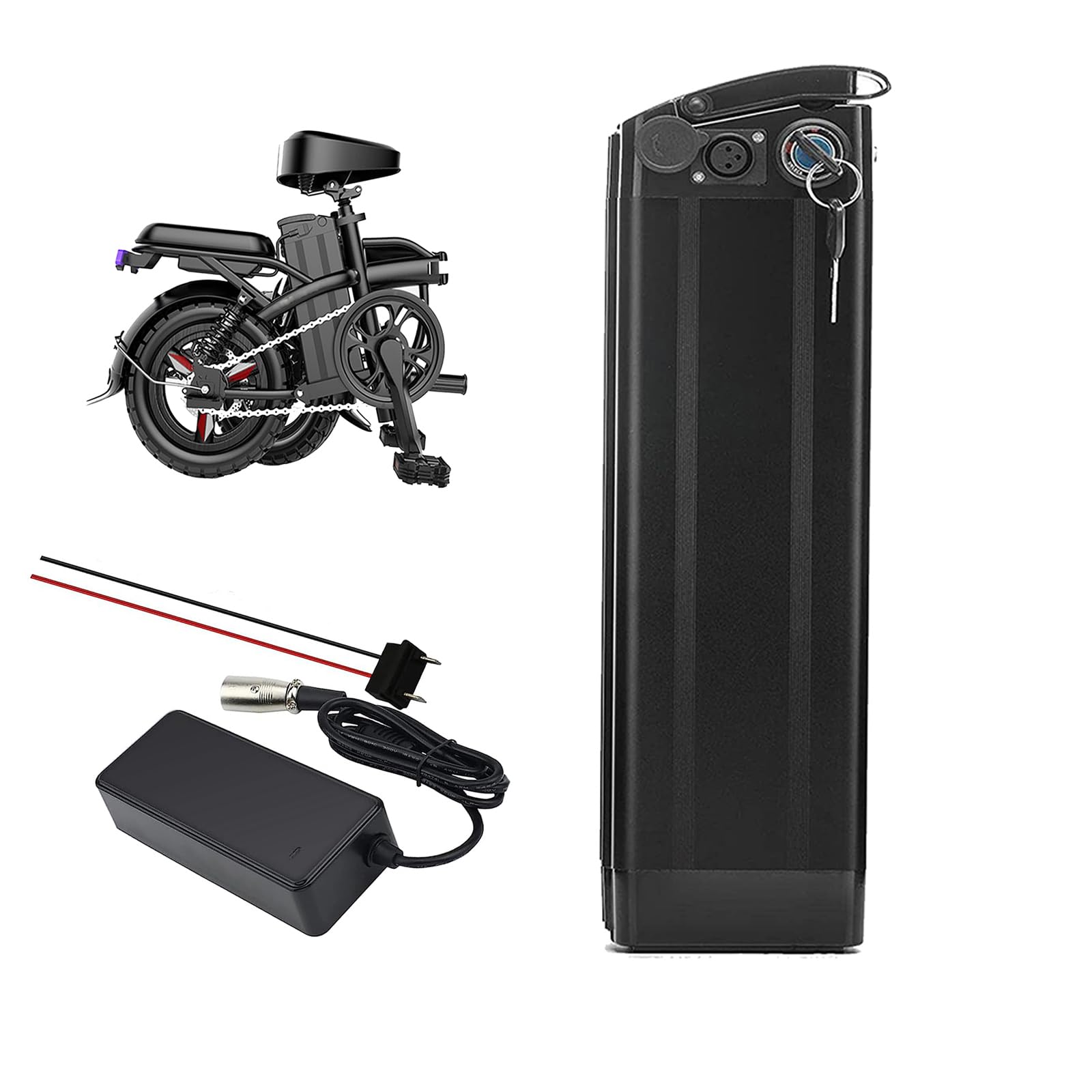 HJGHY 48 Volt E-Bike Battery 48V 15Ah 20Ah Electric Bicycles Lithium ion Battery 48V Folding Bike Replacement Battery High Power Battery for 0-1000W Motor,48v,20Ah