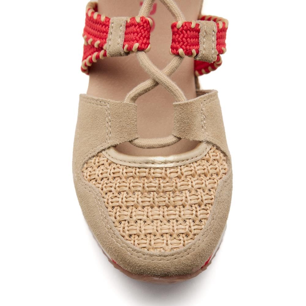 Sneakers Pelle con Zeppa E Rafia Griswold