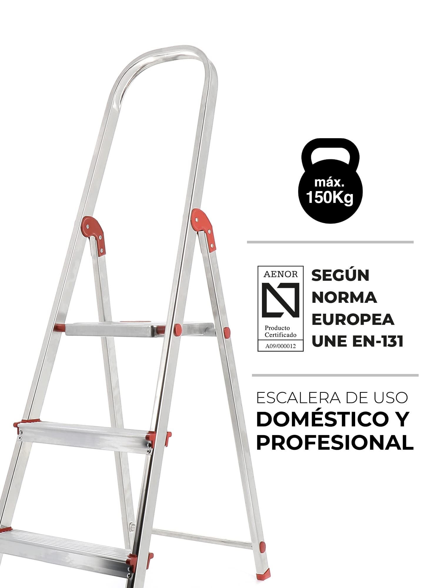 Scala Rolser Unica Alluminio 3 gradini
