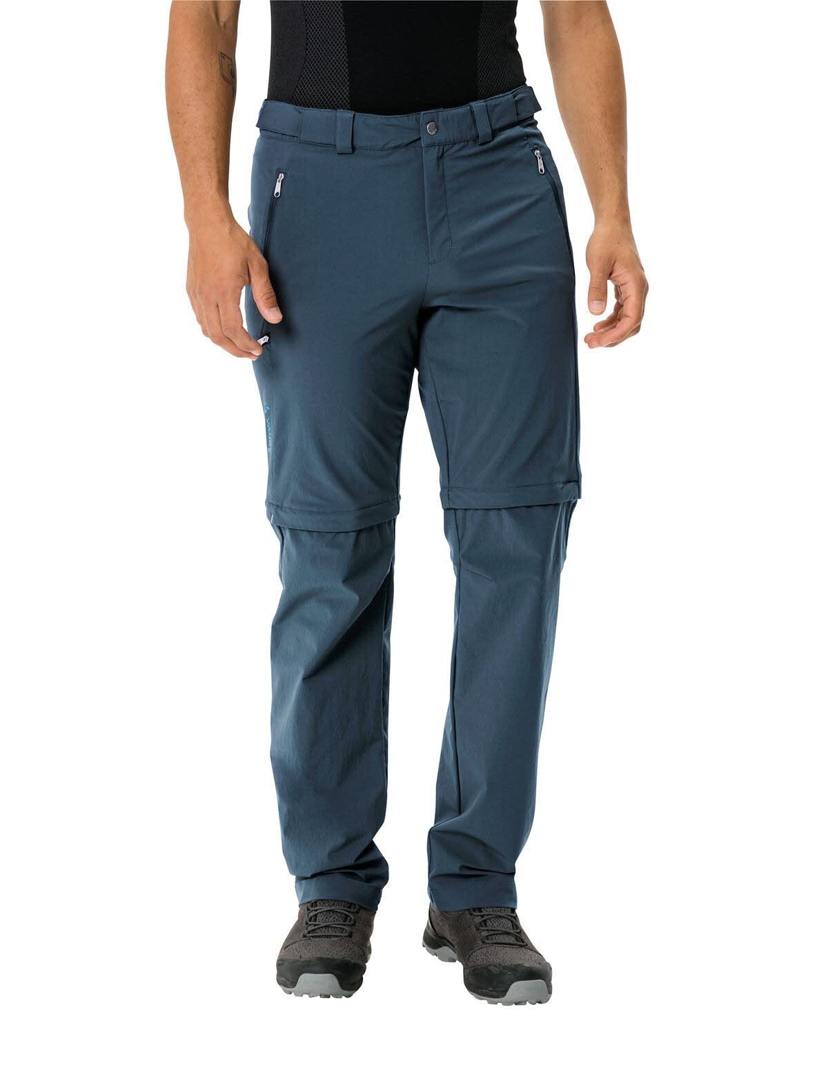VAUDE Męskie spodnie trekkingowe Farley Stretch T-Zip III, wygodne męskie spodnie trekkingowe z funkcją Zip-Off, szybkie odpinanie bermudów, wytrzymałe, szybkoschnące i elastyczne, wyprodukowane w