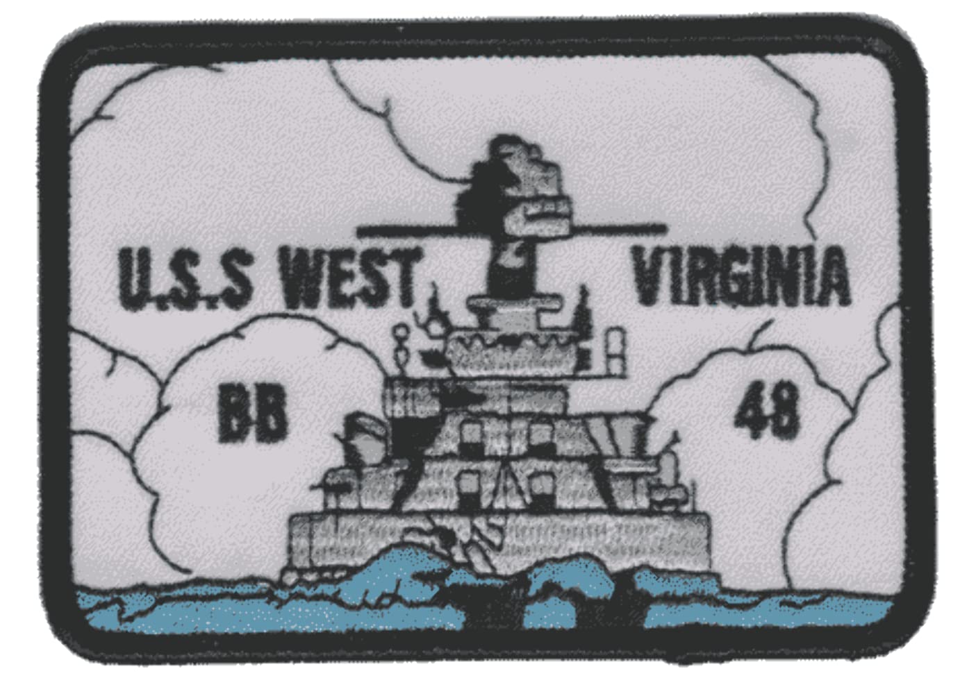 Squadron Nostalgia LLCUSS West Virginia BB-48 Patch – Plastic Backing