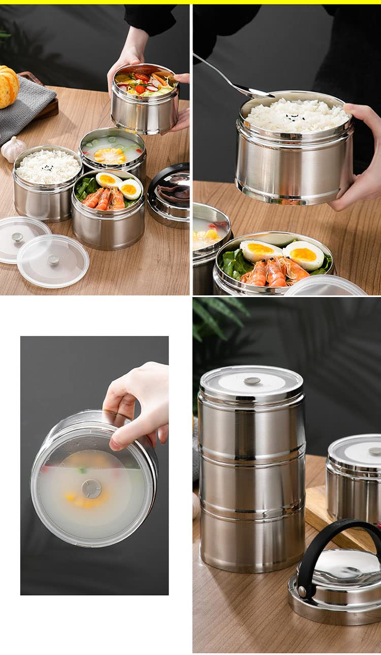 ステンレス製保温弁当箱304鋼*3 Amazon | ステンレス保温弁当箱ドイツ304ステンレス弁当箱溢れ