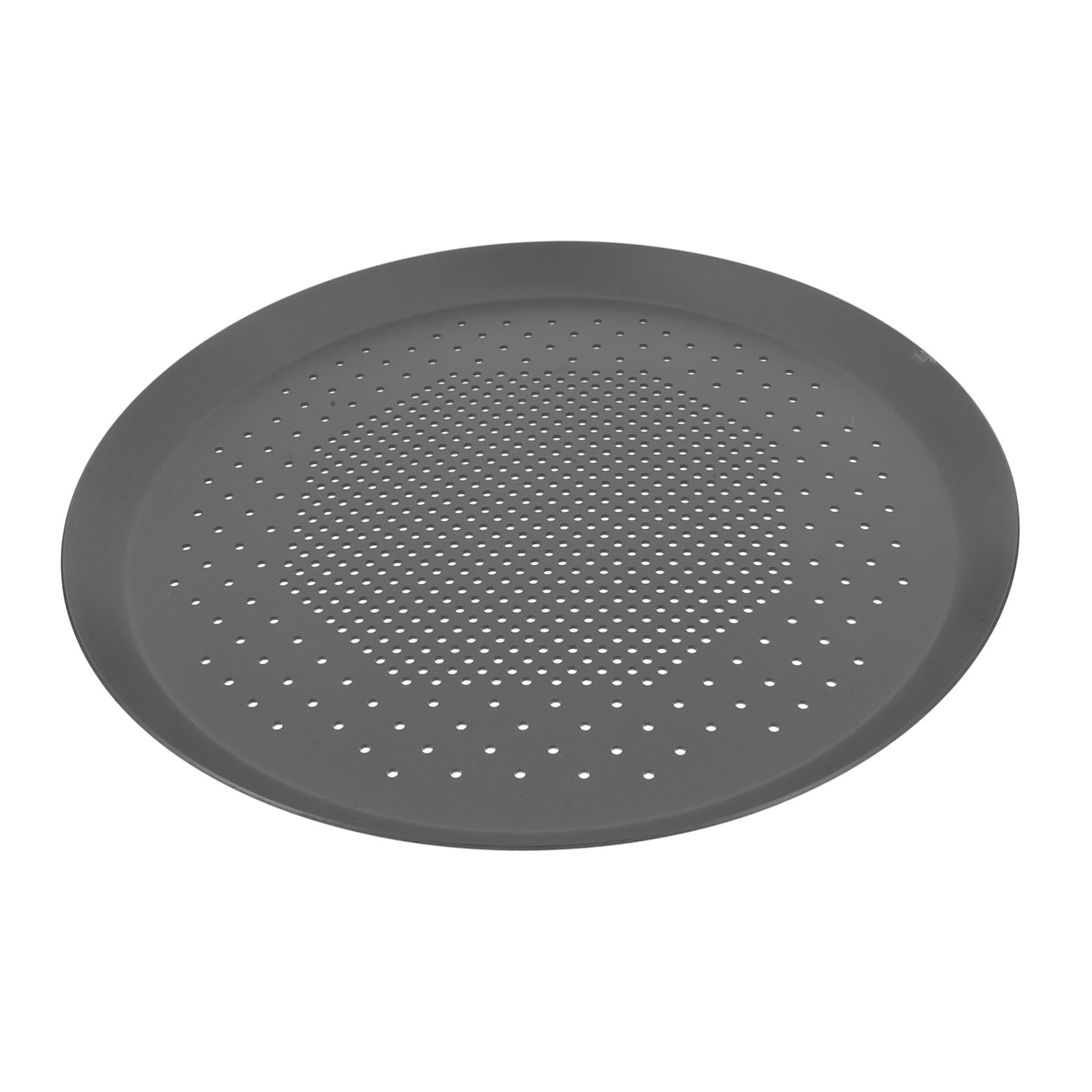 Bandeja para Hornear Pizza Redonda de 11 Pulgadas de Aleación de Aluminio | Antiadherente Agujeros, Circulación Uniforme del Calor, Limpieza Fácil