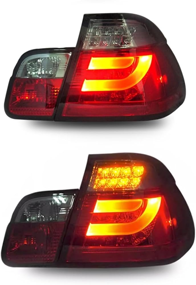 Eagle Eyes Red Smoke LED Taillights – Set Of 4 For BMW E46 Sedan 2002-2005 (325i, 330i) – DOT/SAE