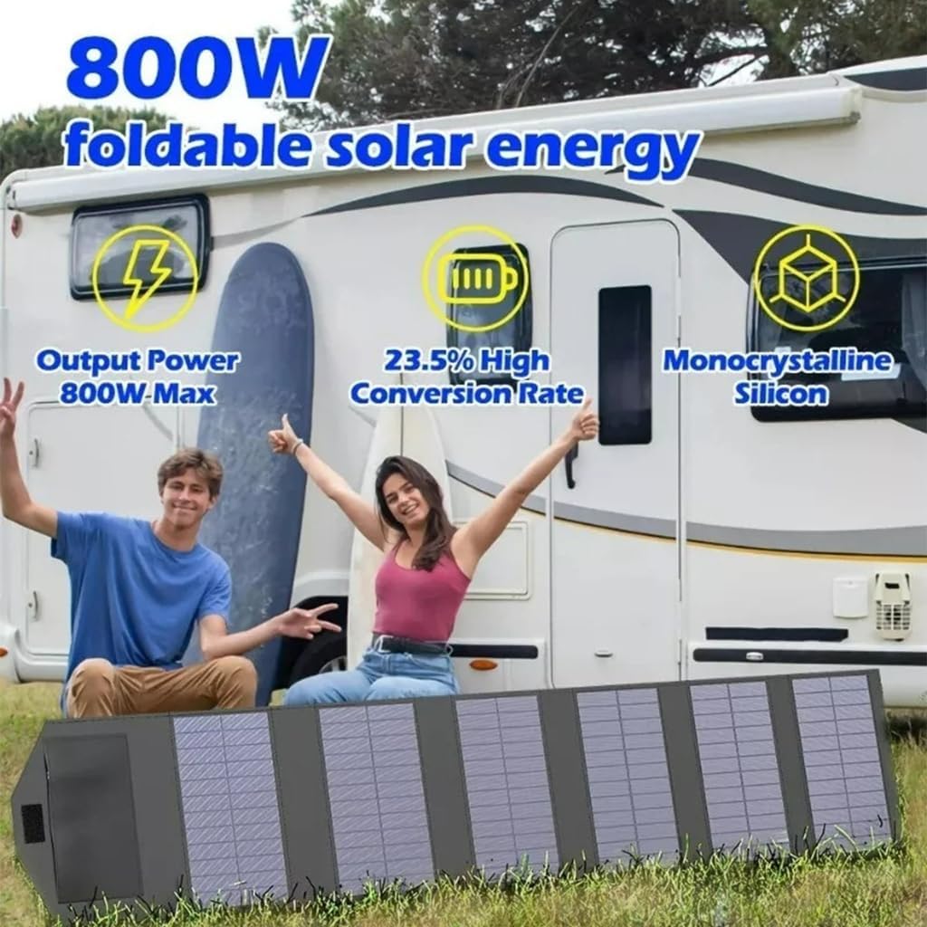 Folding Solar Charger 15W 5V Double USB Outputs Waterproof PET Material for Hiking Biking Travel Power Supply