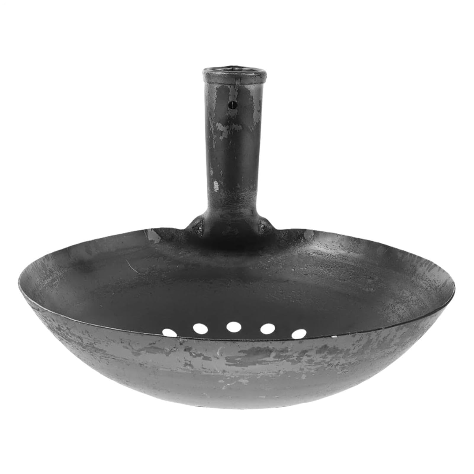 Garden Muck Scoop - Heavy Duty Iron Dung Removal Ladle, Sifting Sludge Shovel, Outdoor Drainage Gutter Cleaner | Large Capacity Mud Debris Tool For Yard Well Path