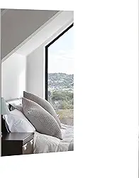 Espelho Retangular Grande 20x50cm Decoração Parede Sala Quarto Banheiro Hall Porta Armário Imagem Perfeita c/Dupla Face