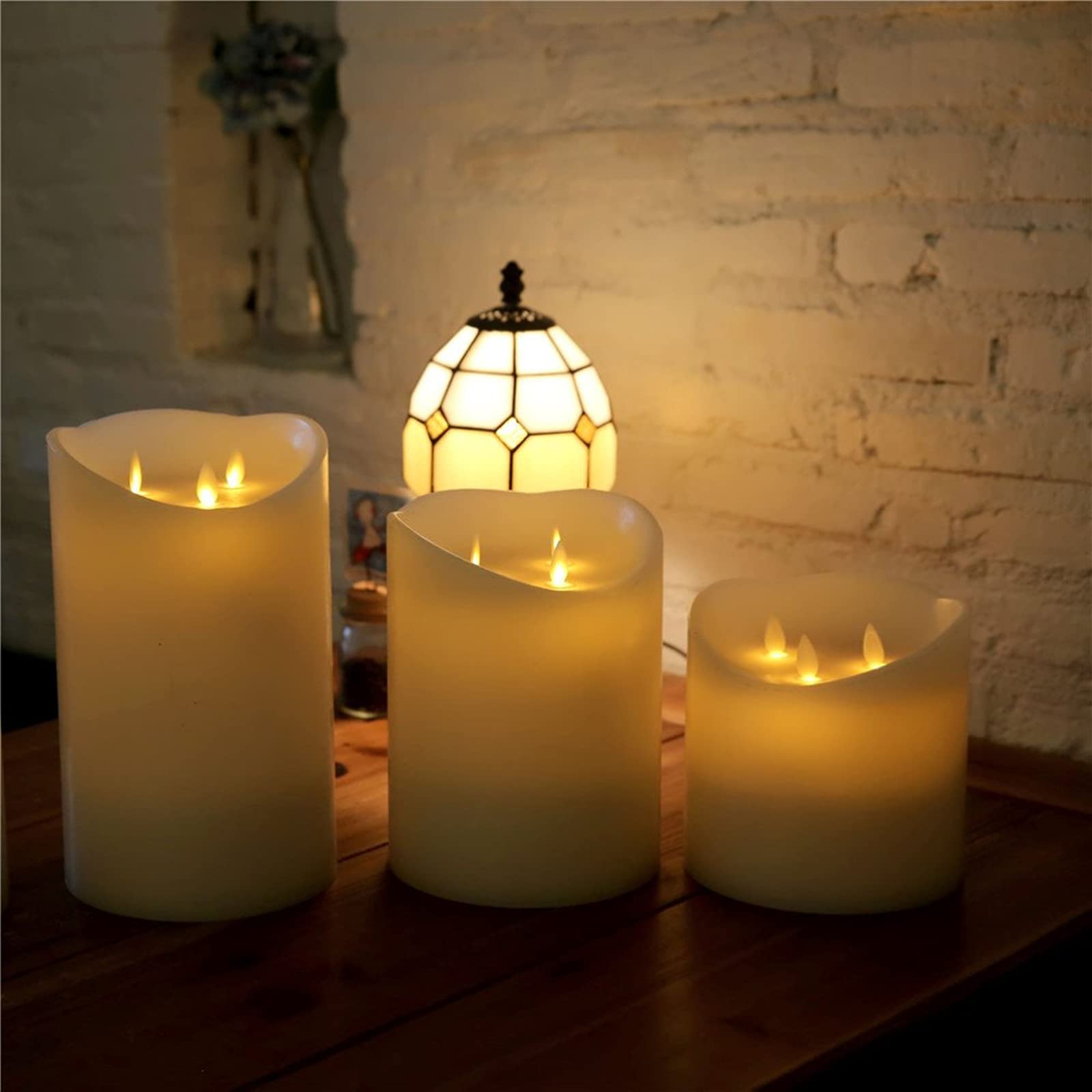 Halloween Candles 6 Pack LED Flameless White Candles Black Cat 11" Remote & T