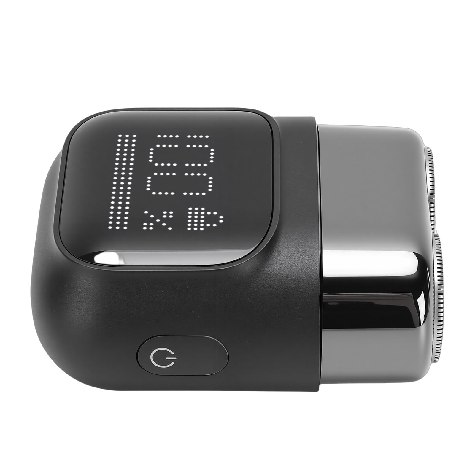 RiToEasysports Regolabarba, Regolabarba Portatile con Display Digitale LCD in Lega Resistente All'acqua per Viaggi All'aperto (BLACK)