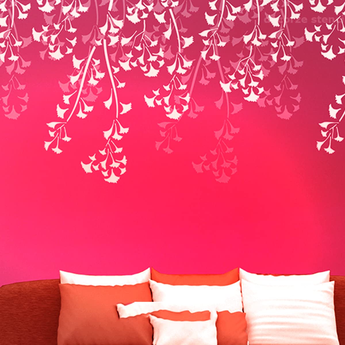 DECORZE Maple Leaf Branch Stencil Painting, Bedroom Wall Maple Leaf Branch Stencils for Painting on Bedroom Walls (DWS -160) (B0BWY7QCY1) Amazon Price History, Amazon Price Tracker