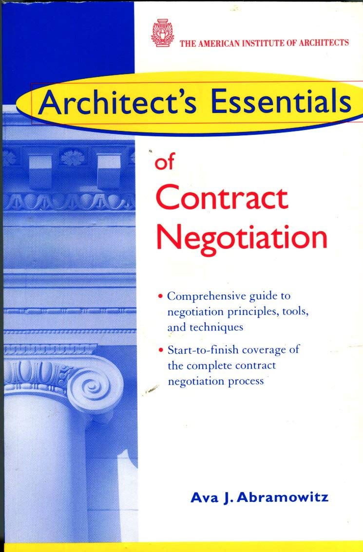 Contract Negotiation pour architecte et maître d'œuvre : guide de gestion de projet