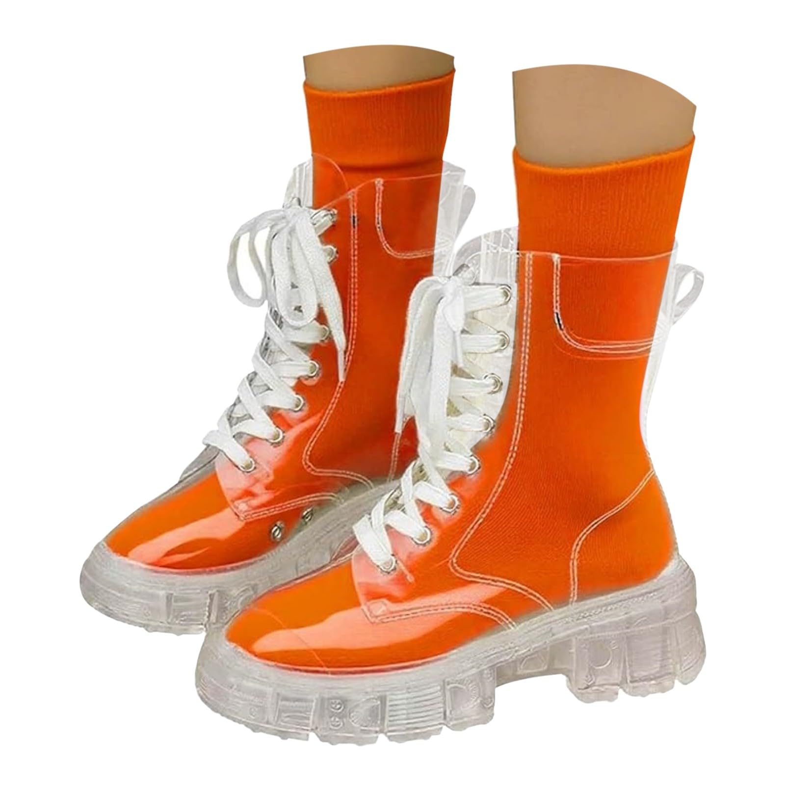 Botas Impermeables Mujer Botines Mujer Plataforma Boots Women Media Caña