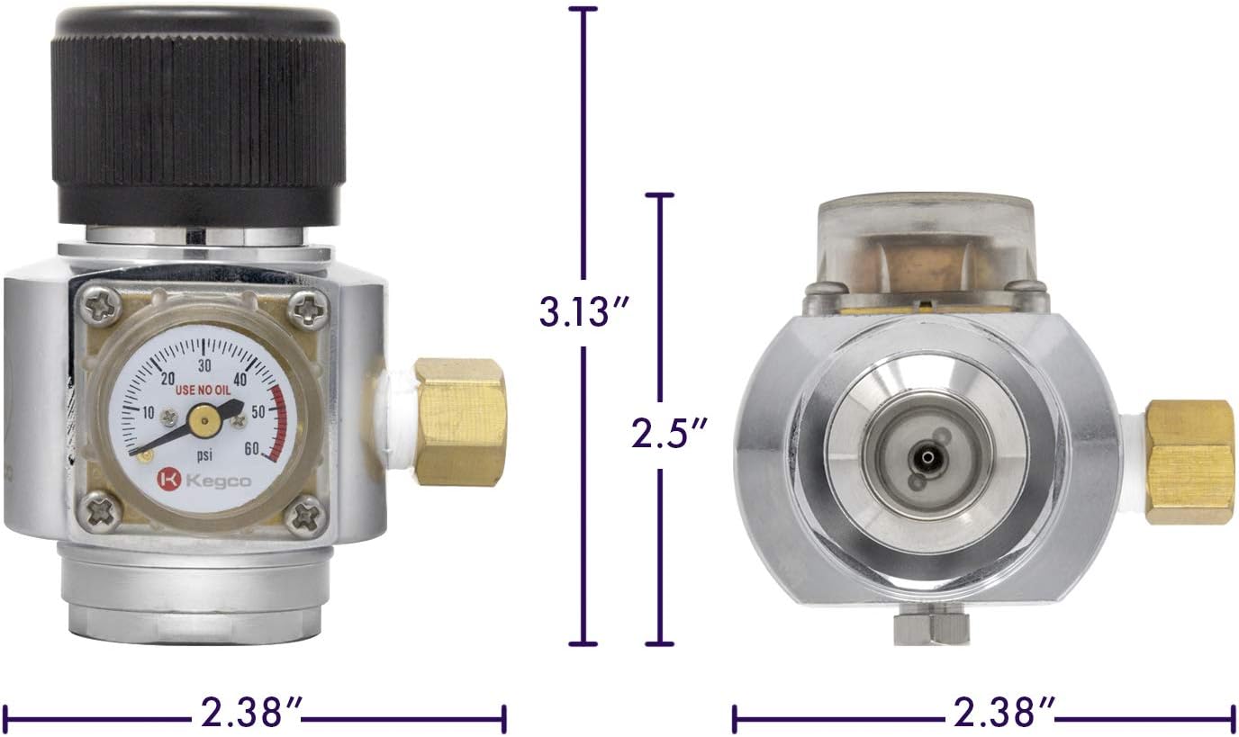 Kegco Nitrogen Regulator, Mini