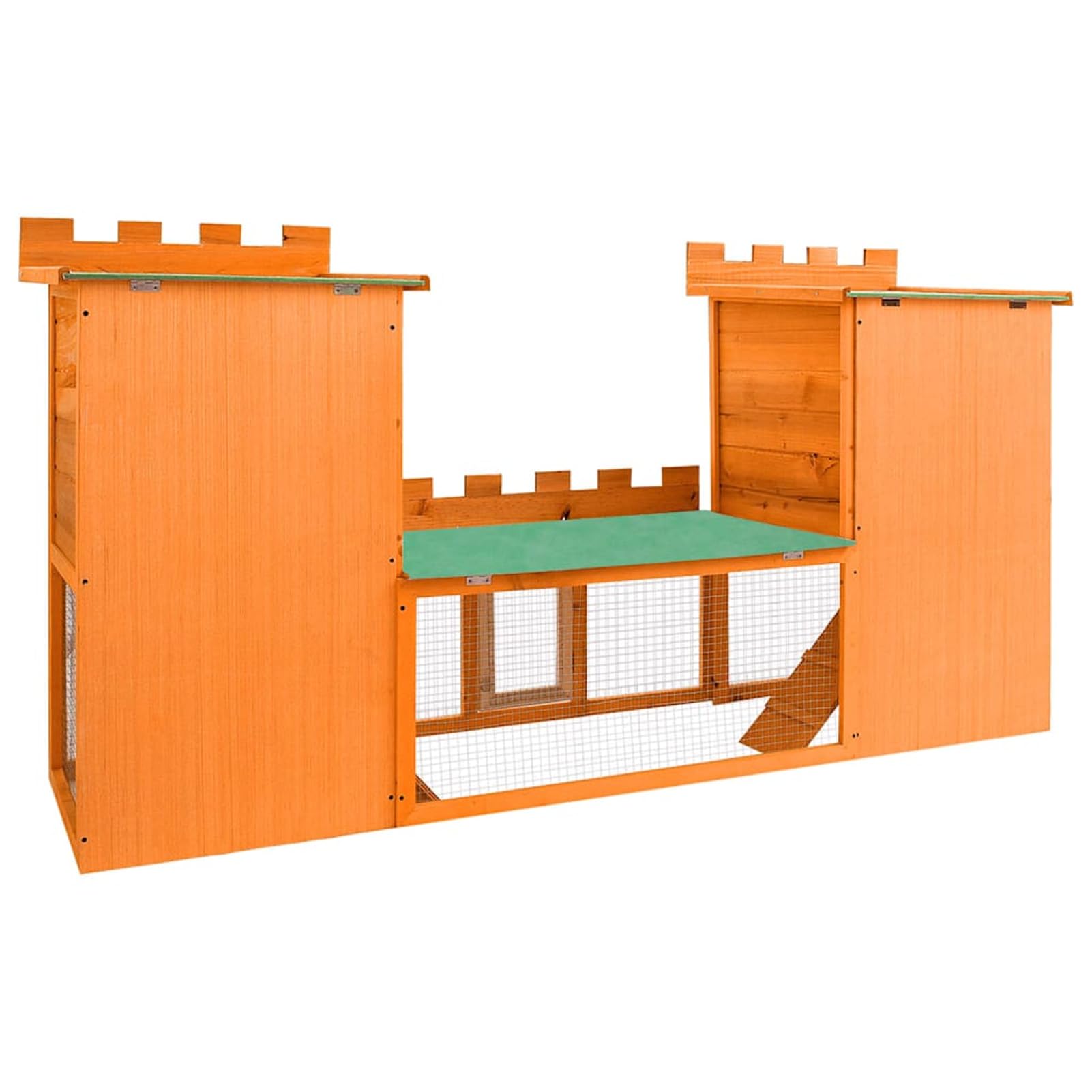 Großer Kaninchenstall Kleintierkäfig Doppelhaus 170174