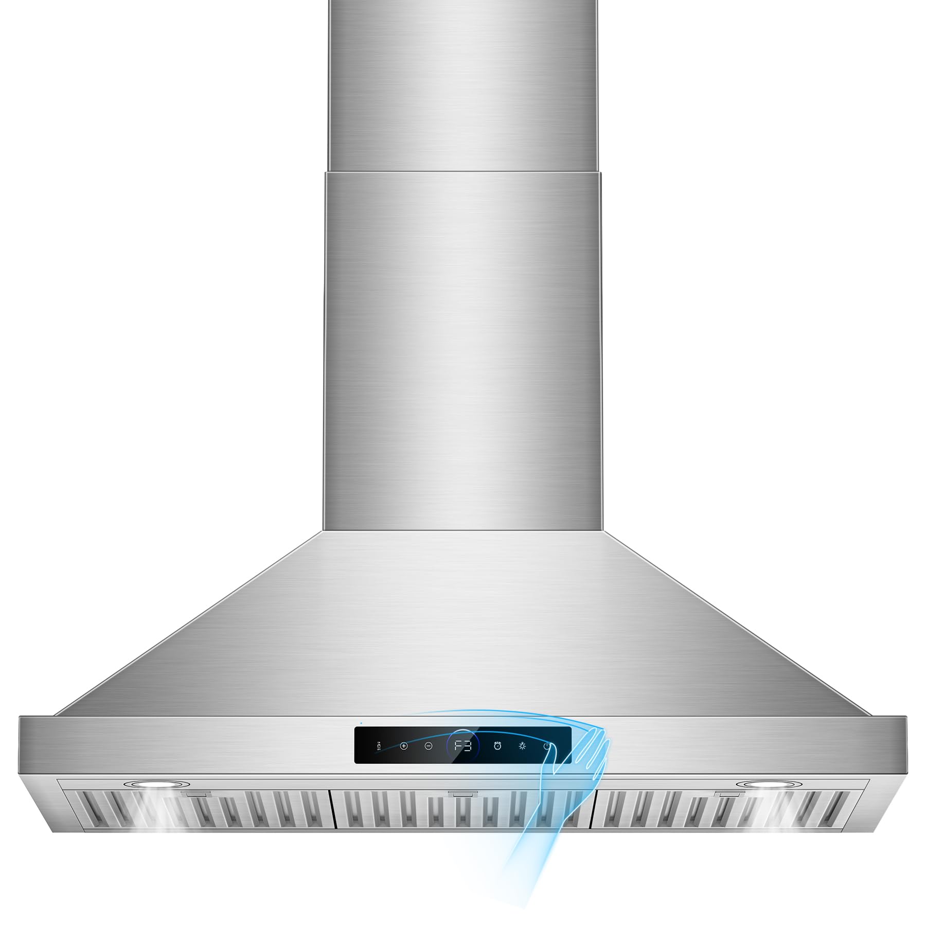 RAPSUAR 36 Inch Wall Mount 1200 CFM Range Hood